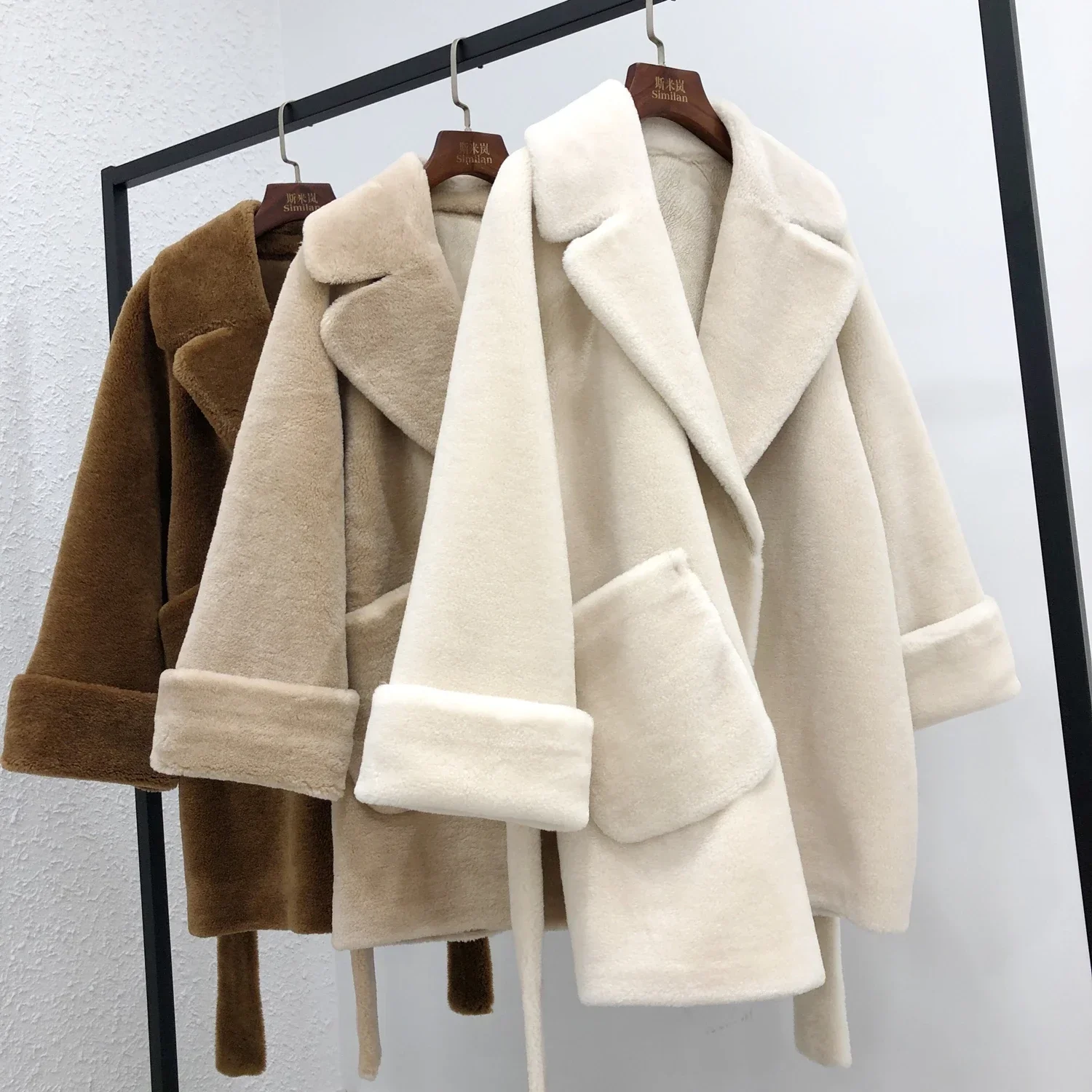 100% шерстяное пальто модные облегающие куртки для женщин 2022 мягкое женское