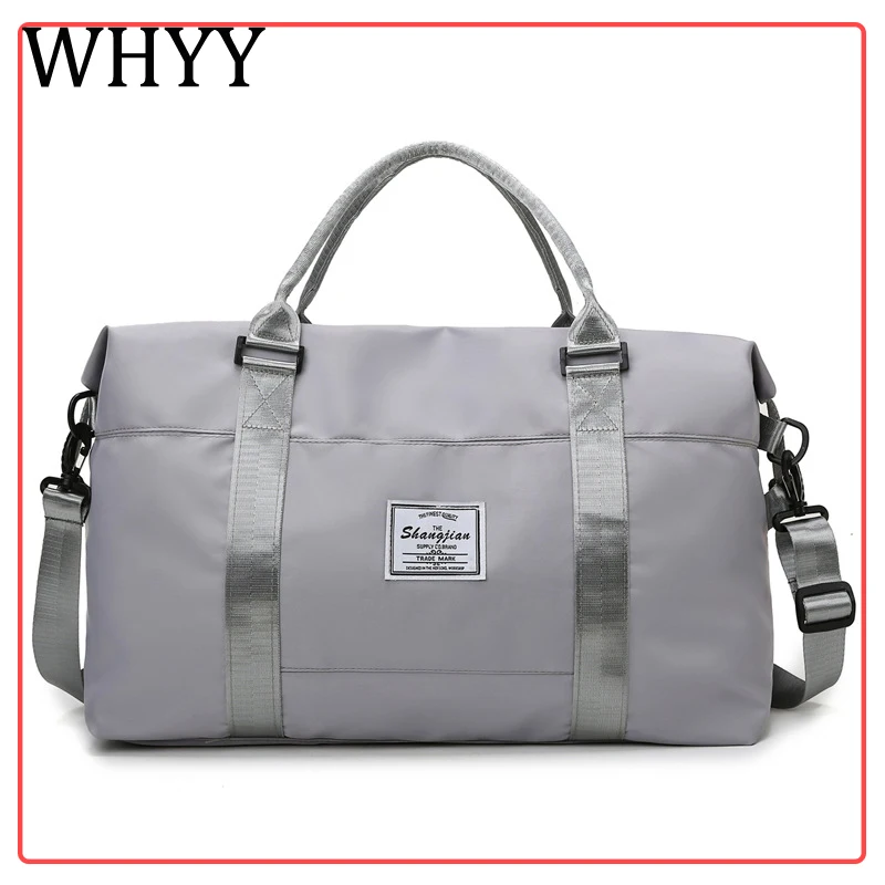 

WHYY Fashion Large Travel Bag Women Cabin Tote Handbag Nylon Waterproof Shoulder Weekend Gym