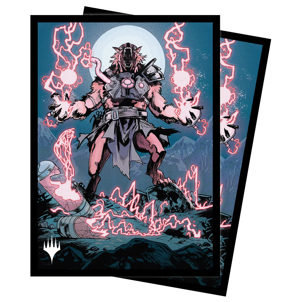 MTG Innistrad малиновый Vow Midnight Hunt 100 Защитные чехлы для карт с героями мультфильма