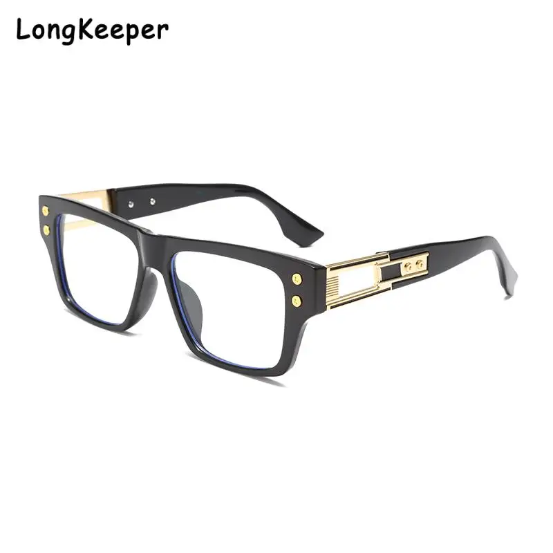 

Longkeeper Rivets Anti Blue Light Glasses Frame for Women Men Transparent Metal Anti-Uv Vintage Computer Blue Blocking Eyewear