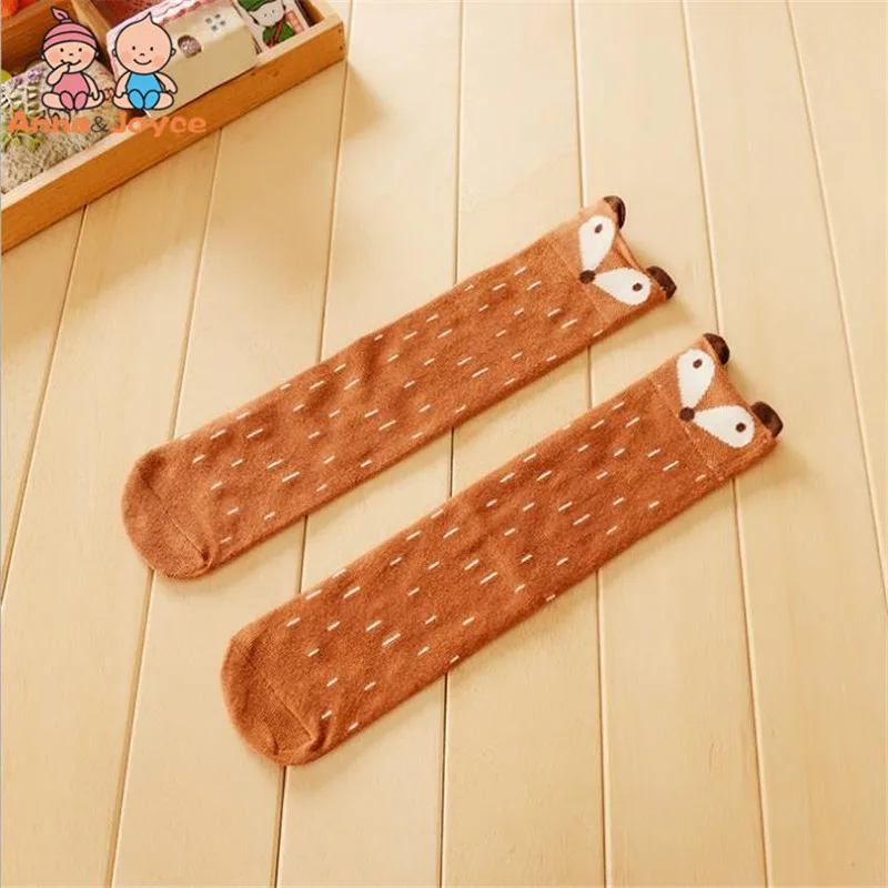 Fancy Designer Grey Kawaii Cartoon Fox Brand Leg Warmers Baby Boys Girls Stocking Protectors | Детская одежда и обувь