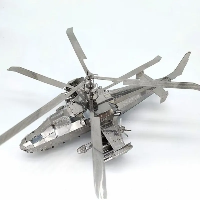 

Helicopter 3D Puzzle DIY Metal Material Children Adults Handmade Educational Developmental Toys Birthday Gifts Models 2022 New