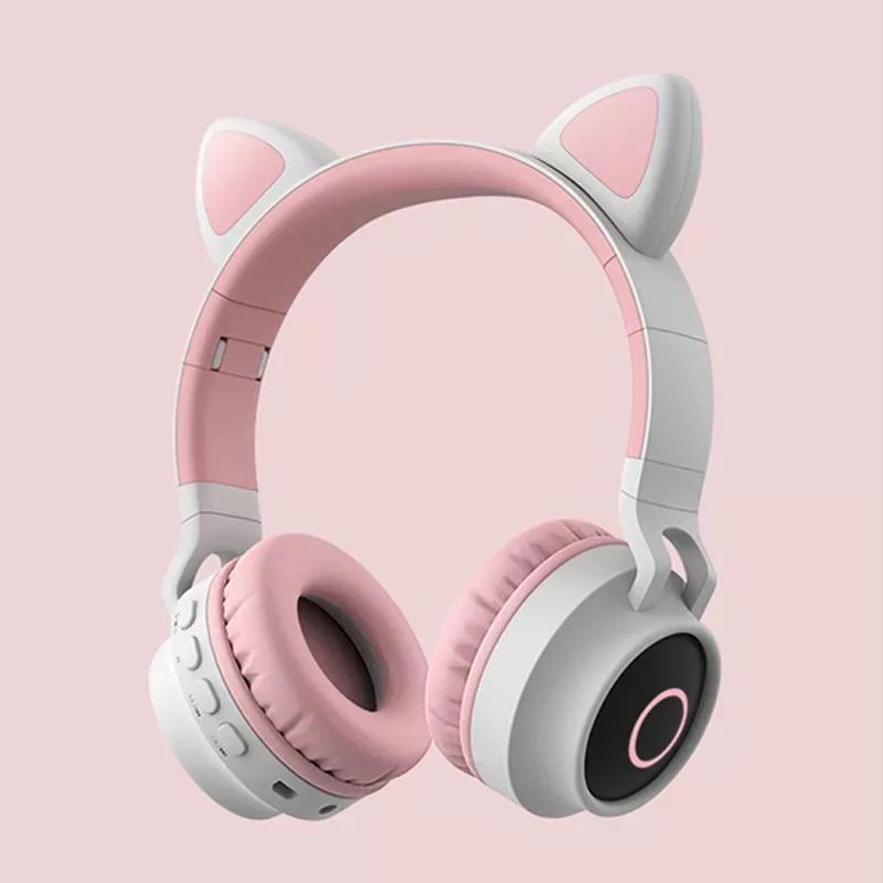 

Cat Ears Internet Celebrity Luminous Bluetooth Headset Headset for Mobile Phone Wireless Foldable Plug-In Card Headsets