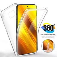 for pocox3 nfs case 360 degree protection case for xiaomi poco f3 x3 pro x 3 nfc clear tpu soft silicone shockproof coque fundas