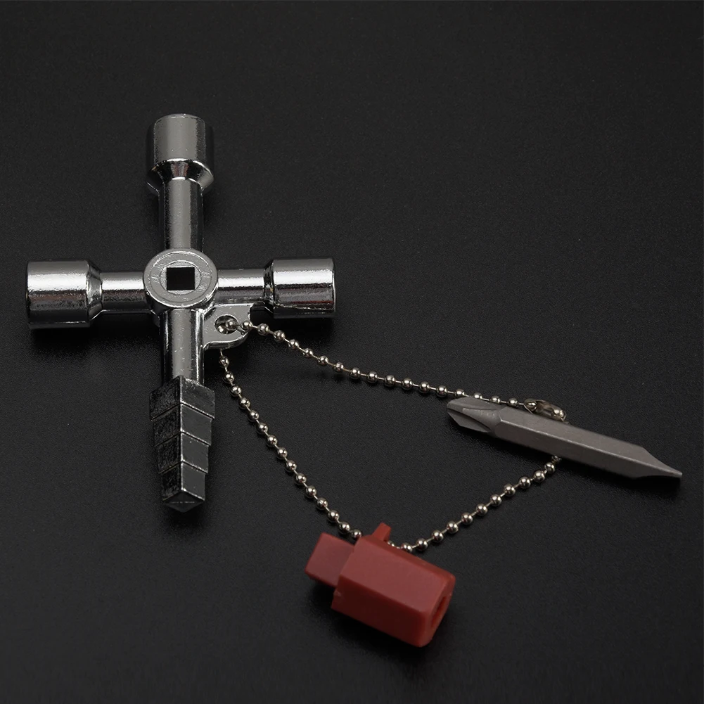 

Cross Key Wrench Triangular Electrical Cabinet Universal Square Accessories Multifunction Switch Train Elevator Plumber