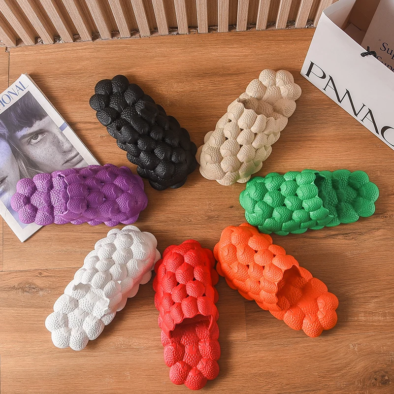

Summer Soft Bubble Slippers For Men Indoor Bathroom Anti-slip Hard-wearing Sandals Casual Shoes Swimming Quick Drying