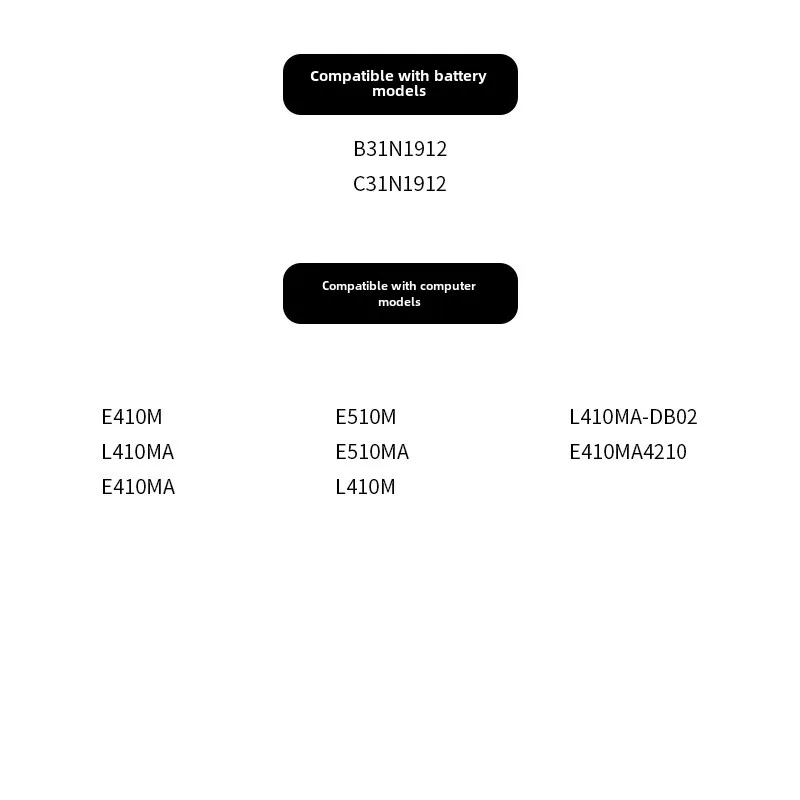 B31N1912 C31N1912 Аккумулятор для ноутбука Asus VivoBook 14 E410MA L410MA E410KA E510MA E510KA F414MA L510MA R522MA 11 55 В 42