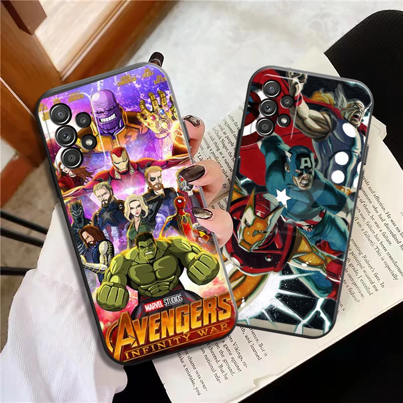 

Marvel Heroes Phone Cases For Samsung Galaxy A31 A72 A52 A71 A51 5G A42 5G A20 A21 A22 4G A22 5G A20 A32 5G A11 Funda Carcasa