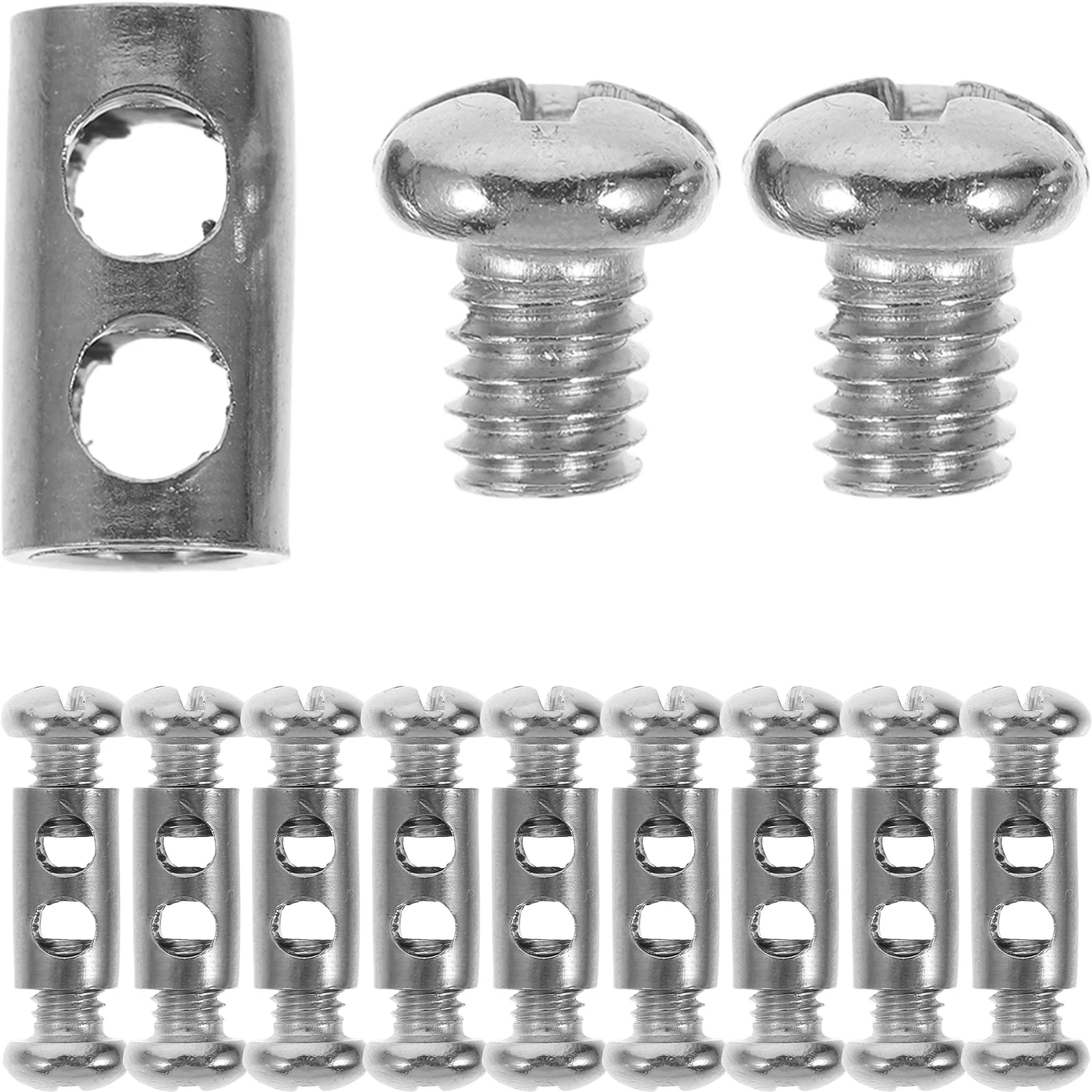 10-częściowe zaciski do lin stalowych kabli Regulowany klips ze stali nierdzewnej Poręcze z włókna węglowego