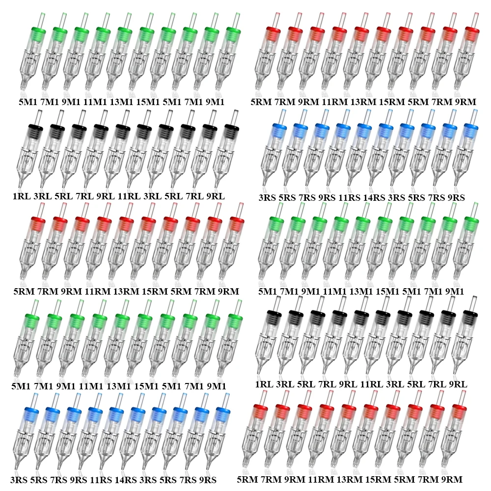 100-10 шт. одноразовые иглы для тату-машинки
