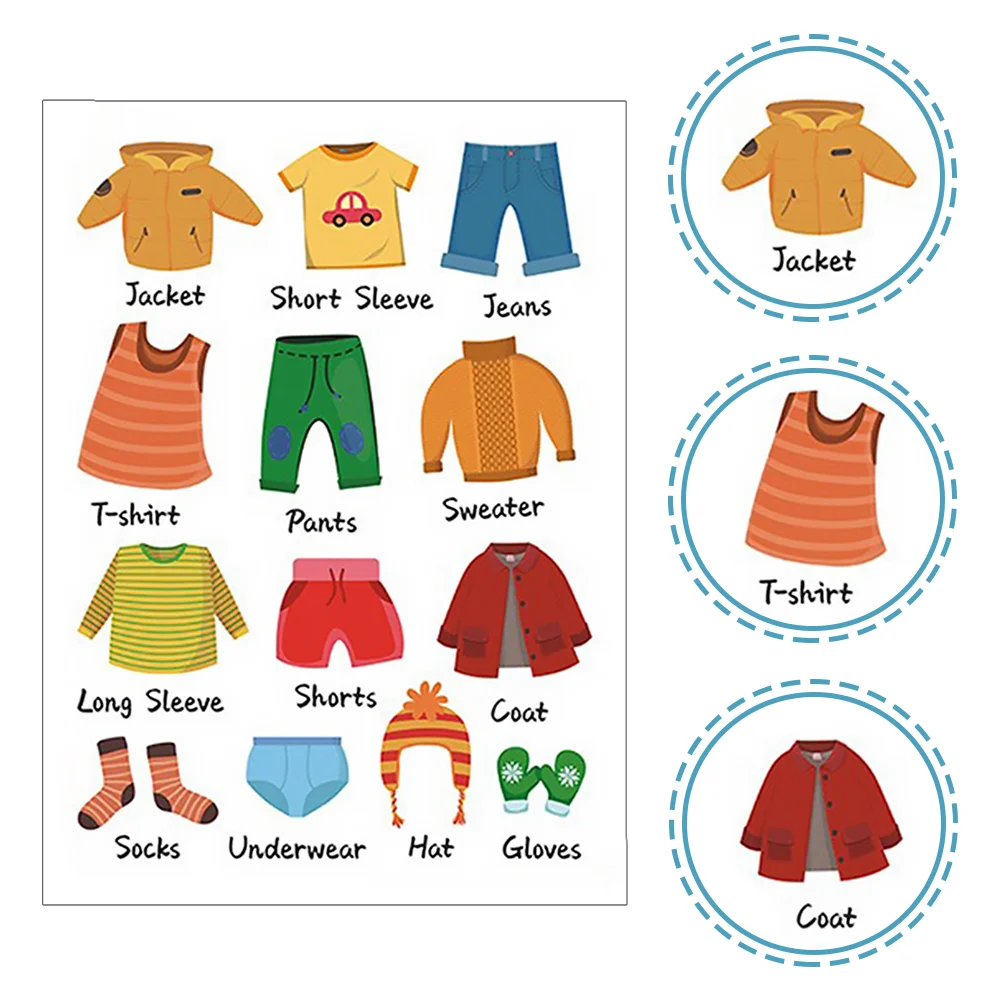 

Clothing Labels Wardrobe Clothes Kids Stickers Dresser Decals Label Closet Sort Stickerbaby Kid Storage Classification Drawer