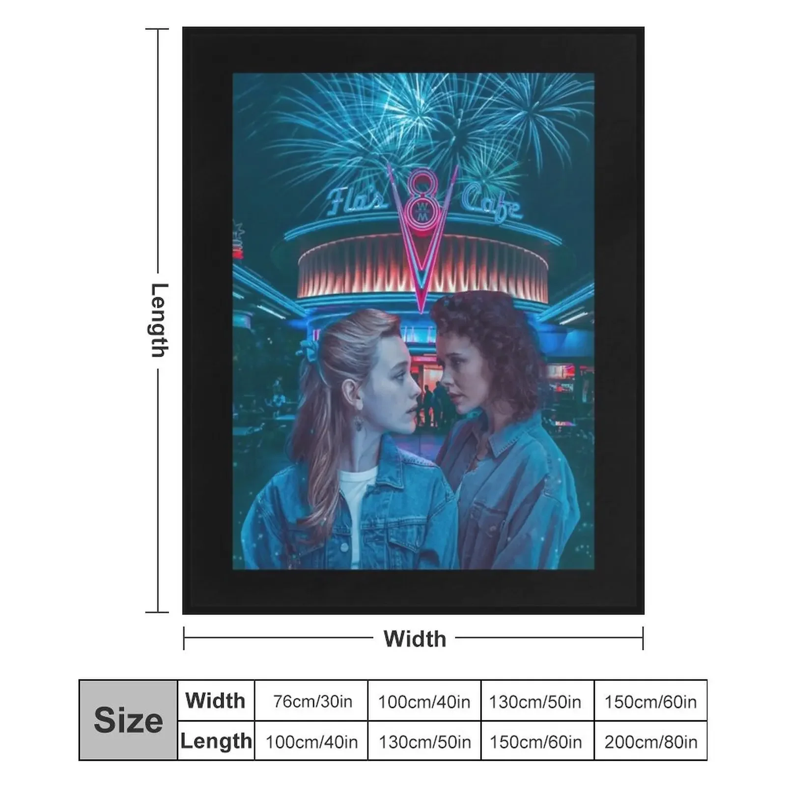 Забавный подарок Dani X Jamie Fireworks Date 2 классическое одеяло с веером диванное