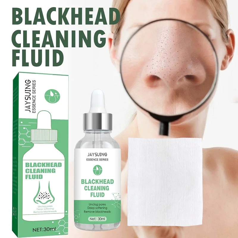 Natural Blackhead Remover Serum Shrink Pores Essence Oil Control Deep Clean Open Pore Moisturizing Smoothing Whitening Skin Care