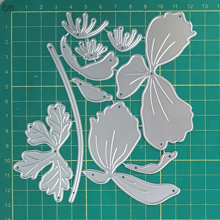 Wdzięku anemone wykrojniki do metalu dla majsterkowiczów album scrapbookingu papierowa dekoracja kart rzemiosło tłoczenie
