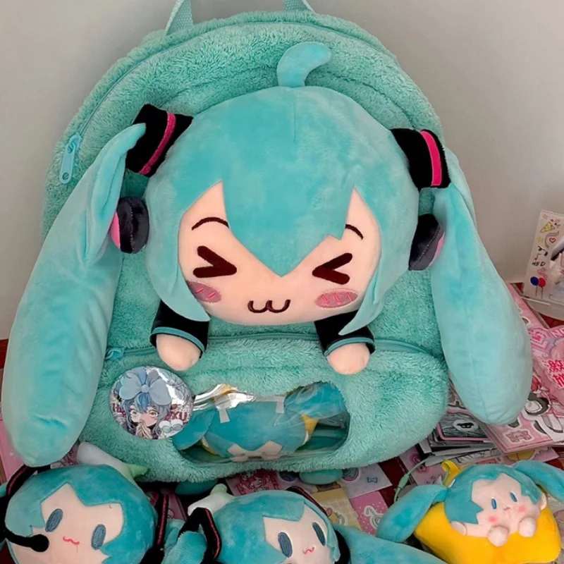 Милый и милый творческий аниме-рюкзак Hatsune Miku с вышивкой модный большой объем
