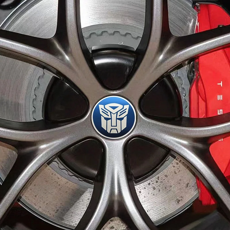 4 шт. 56 мм эмблема трансформера автомобильные наклейки на колесо нержавеющая