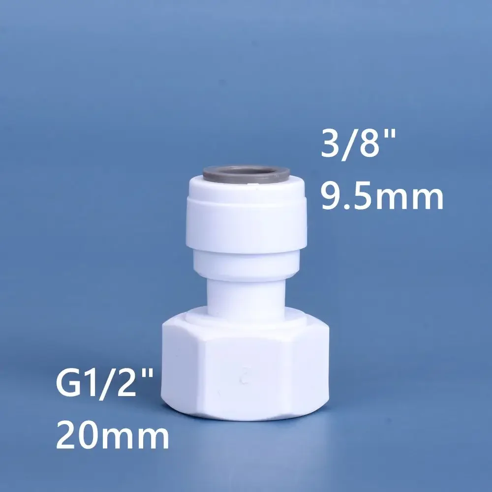 

Быстроразъемные прямые фитинги RO: шланговая труба 3/8 дюйма с наружной/внутренней резьбой 1/2 дюйма для обратного осмоса