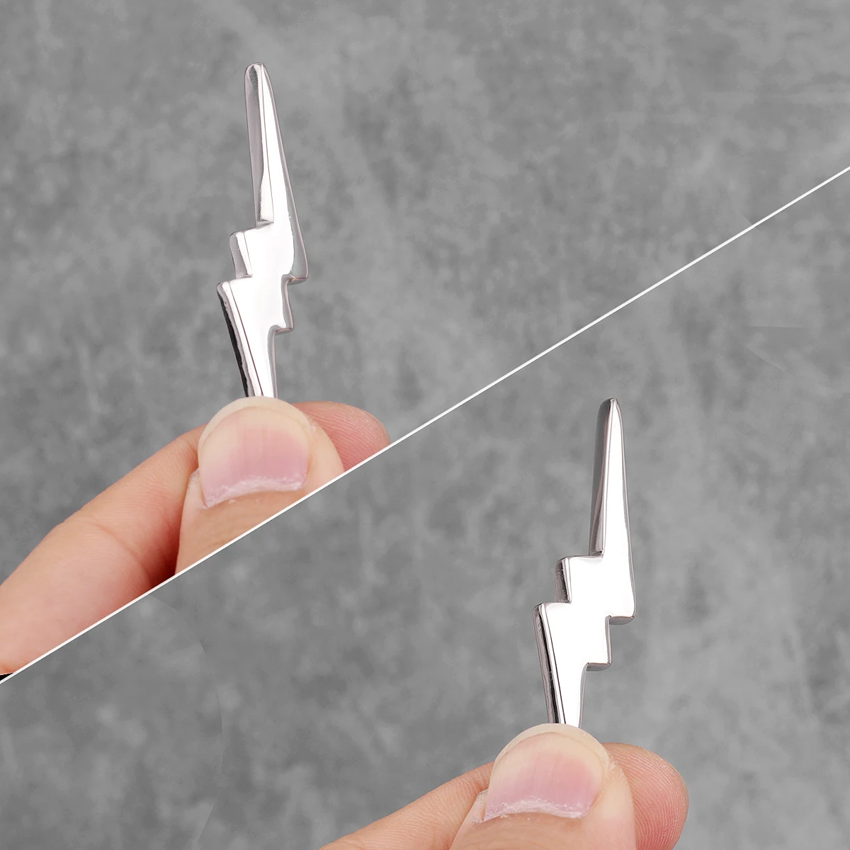 Молния Гром Длинные мужские ожерелья подвески цепочки панк для бойфренда