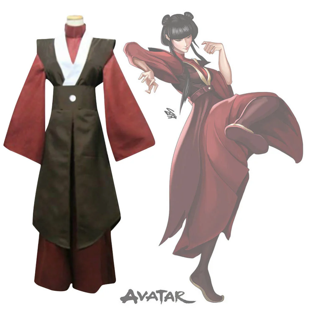 Аватар Последний пневматический принц Zuko принцесса Май Косплей Костюм Аниме