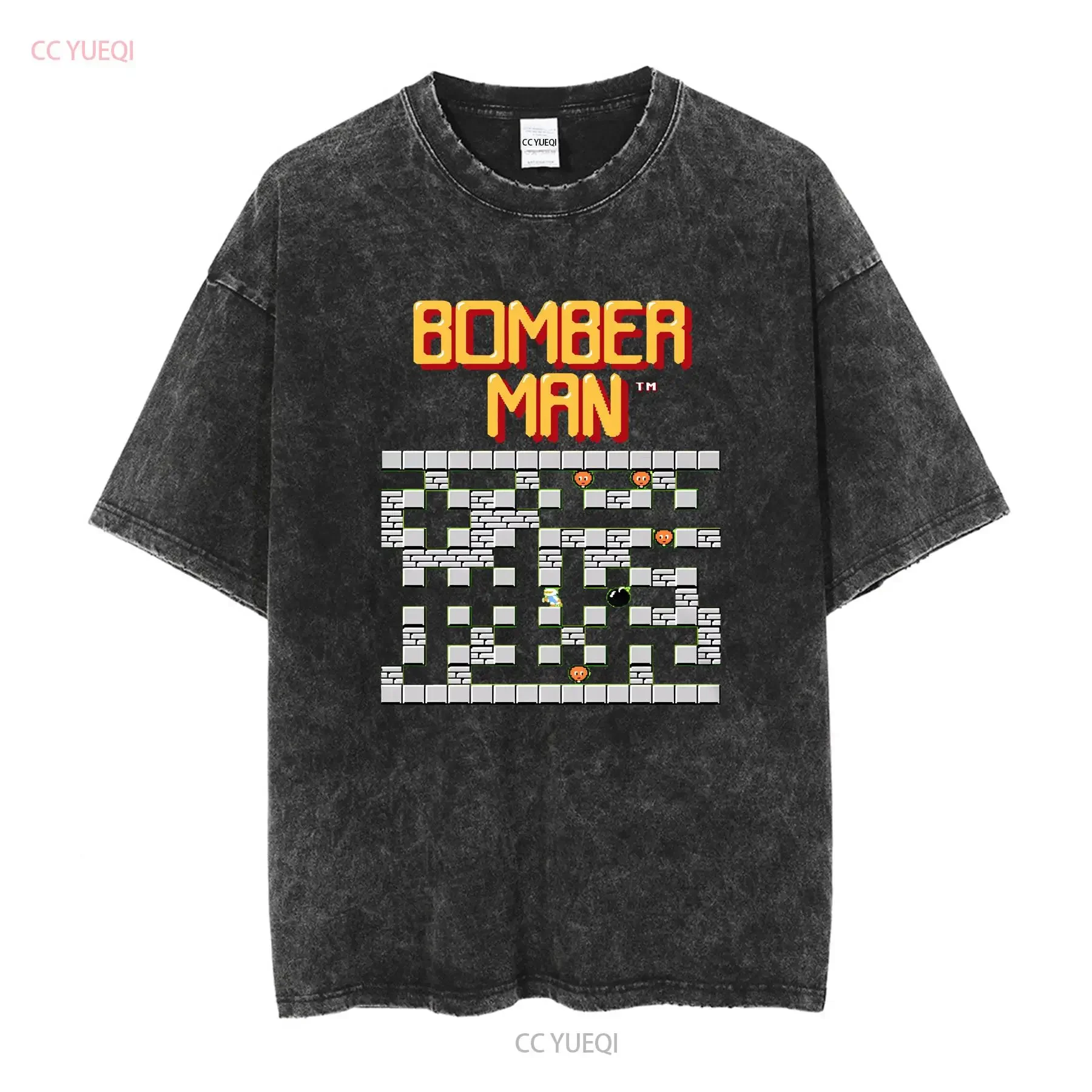 Фото Bomberman stage 1 Logo NES Famicom Game 8-битная футболка с экраном Arcade классический винтажный ретро-дизайн всех размеров винтажная стираная футболка №2