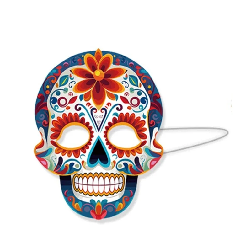 Маскарадные маски для вечеринок в стиле Дня мертвых черепов