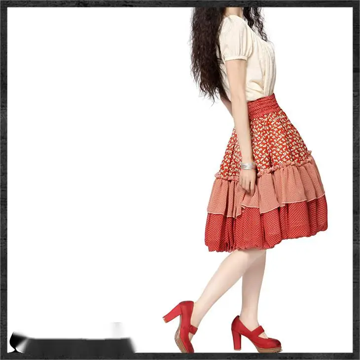 

2022 Summer Skirt Printing A line Skirts For Women
