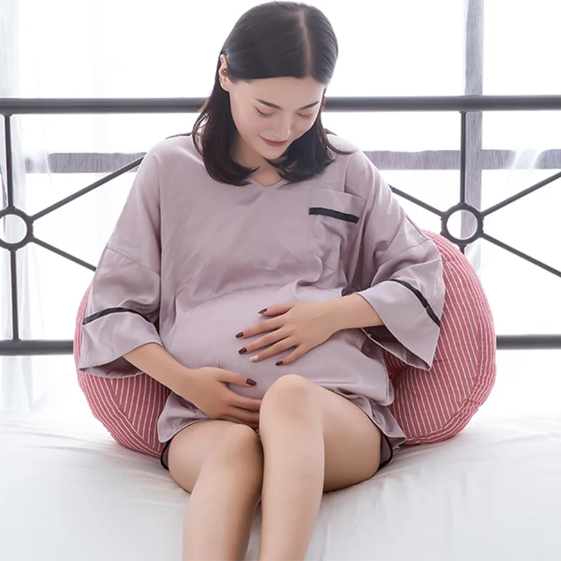 

Sleeping Support Pillow For Pregnant Women Body 100% Cotton Cartoon Plaid Print H Shape Maternity Pillows Pregnancy Side Sleeper