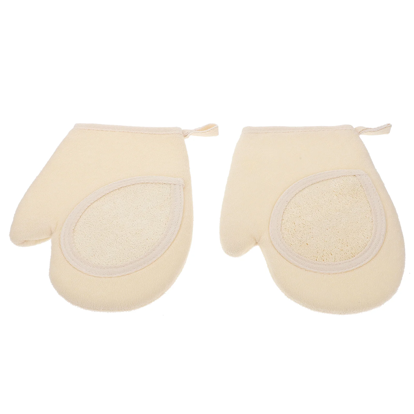 

Бытовые банные полотенца 2 шт., инструменты для глубокой очистки ванны, скраб для ванны с Люфей (бежевый)