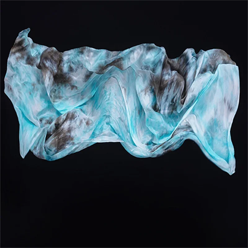 Прямоугольный Шелковый платок с вуалью для танцев Bellydance новый женский