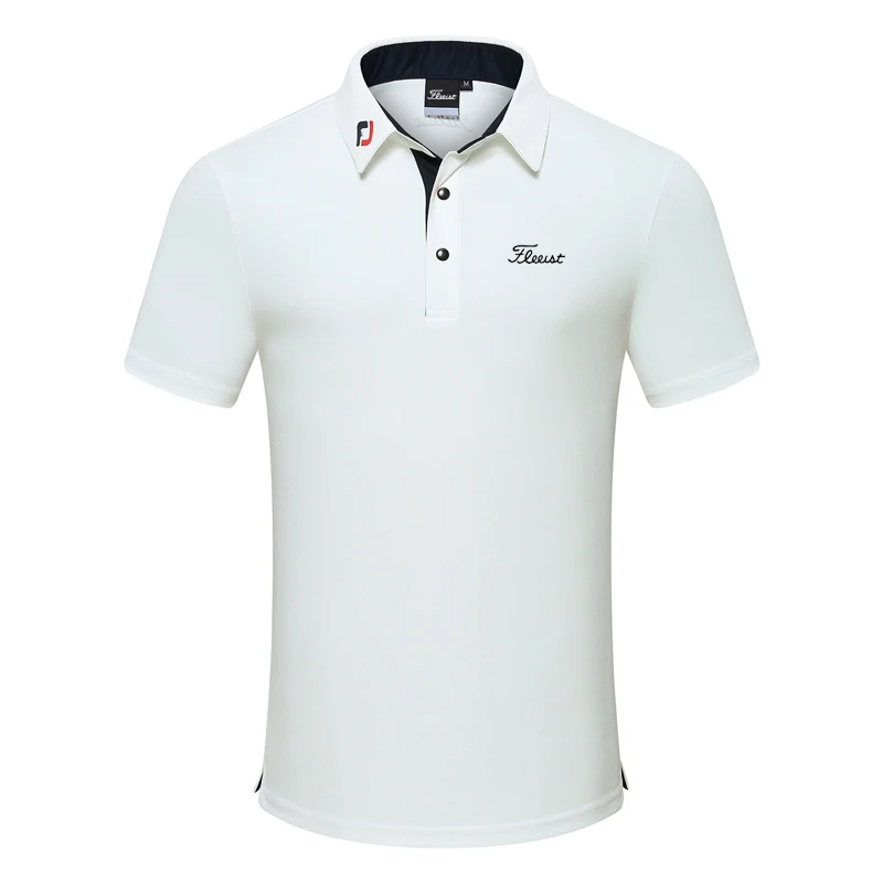 Men's Golf Shirts Spring Summer Short Sleeve T-shirt Top Outdoor Fashion Casual T-shirt Quick-drying Ventilation Golf Clothing