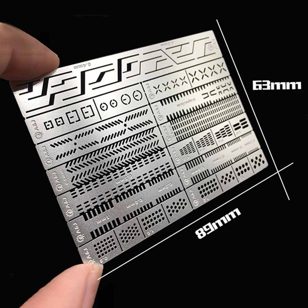 

Details Renovation Carving Auxiliary Ruler Cut Free Accessories Manual Stainless Steel Craft Split Hole Engraved Tool DIY Making