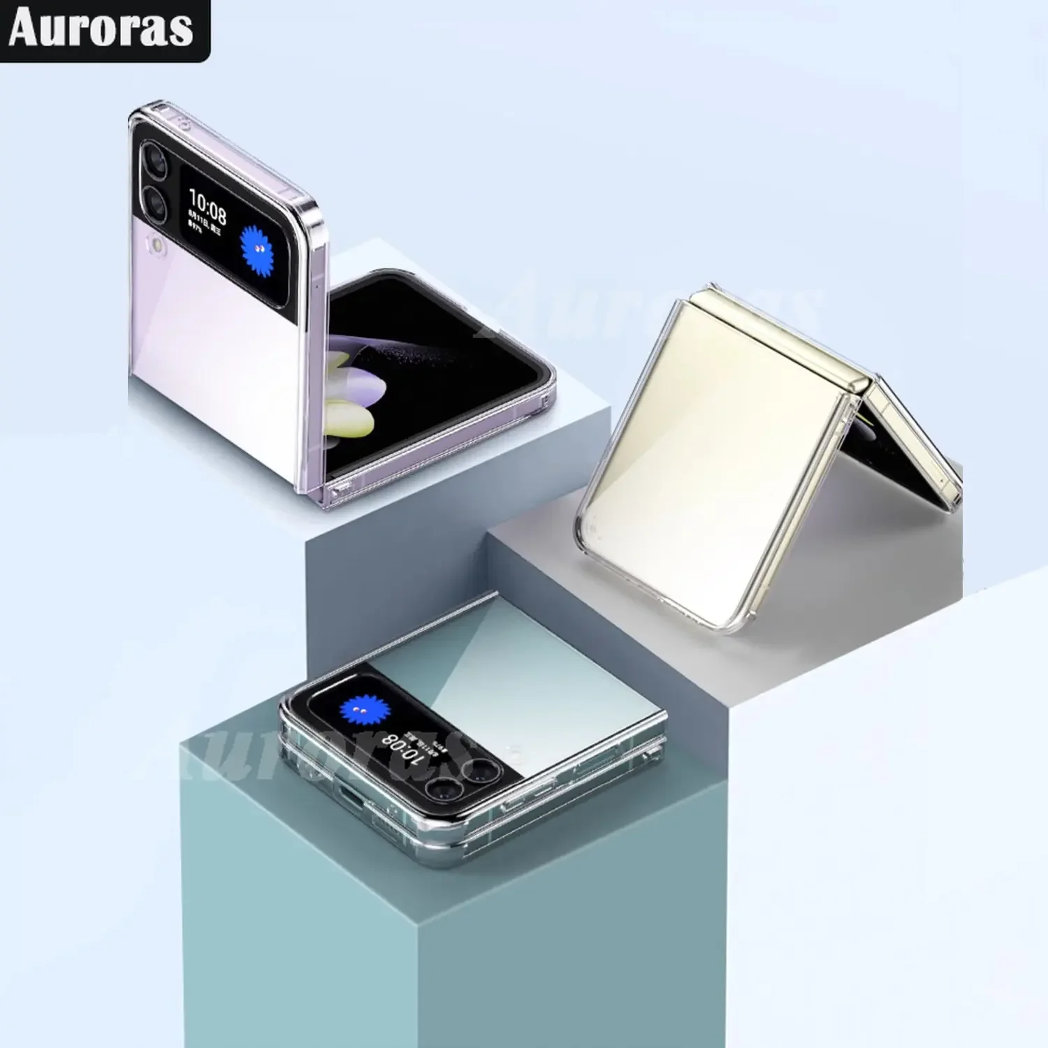 

Классический прозрачный чехол Auroras для Motorola Razr 40, Жесткий Чехол Для Moto Razr 40 2023, задняя крышка