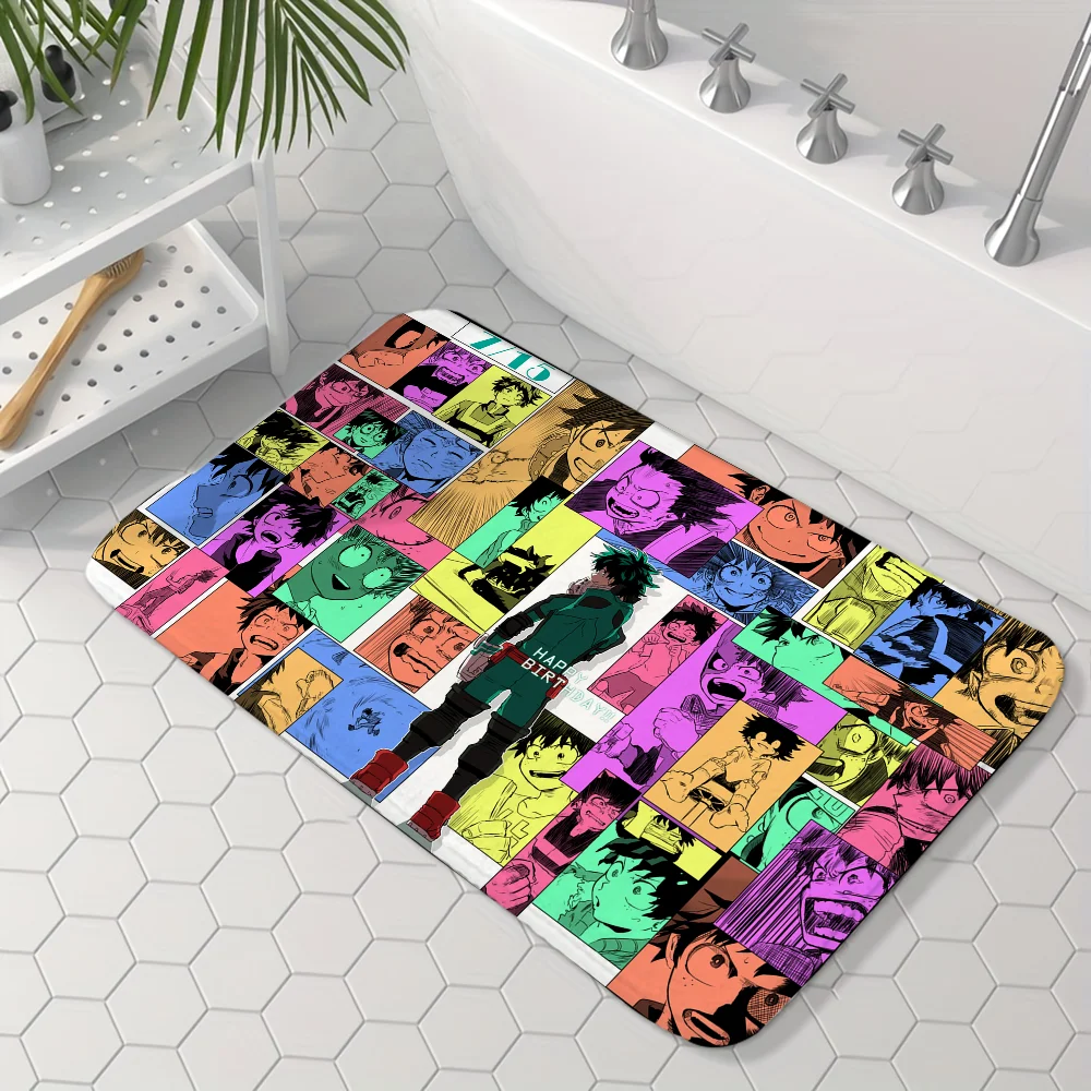 IZUKU Miooriya M My Hero Academia Аниме Напольный Коврик Нескользящий Для Ванной Комнаты