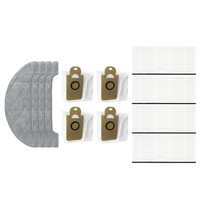 

12 PCS Replacement Parts Side Brush Mop Cloth Hepa Filter For Viomi S9 Household Cleaning Vacuum Accessories