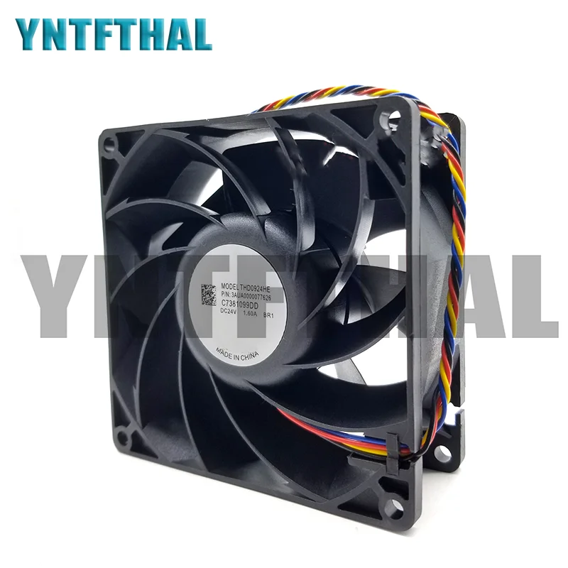 Оригинальный THD0924HE DC 24В 1.60A 9 см 9038 92 мм 9238 инвертор 4-проводной охлаждающий вентилятор