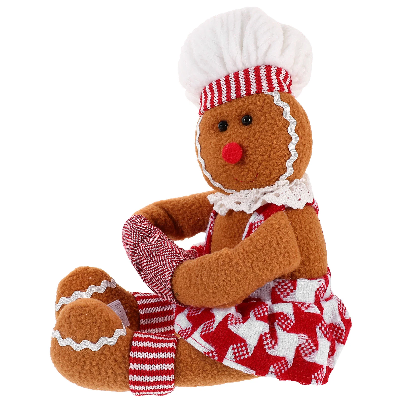

Xmas Plush Stuffed Gingerbread Bottle Hugger Bottle Decor Holiday Present
