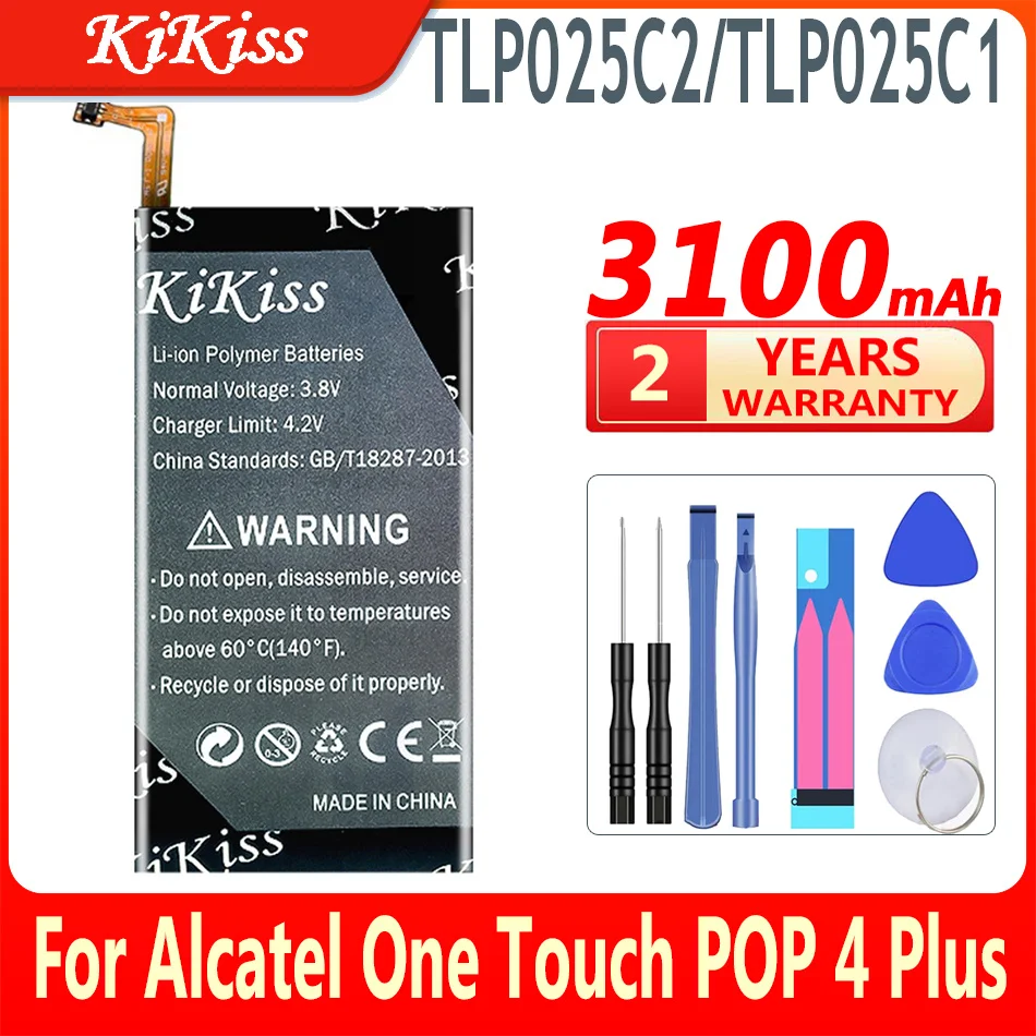 

3100mAh TLP025C2 /TLP025C1 Replacement Battery For Alcatel One Touch POP 4 Plus 4Plus 4+ OT-5056D 5056D OT-5056A OT-5056W 5056N