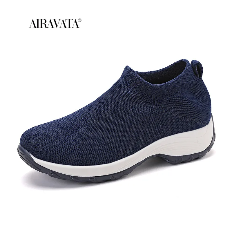 Women Sneakers Breathable Mesh Casual Shoes Platform Sneakers Platform Woman Vulcanize Shoes Walking Zapatillas Mujer