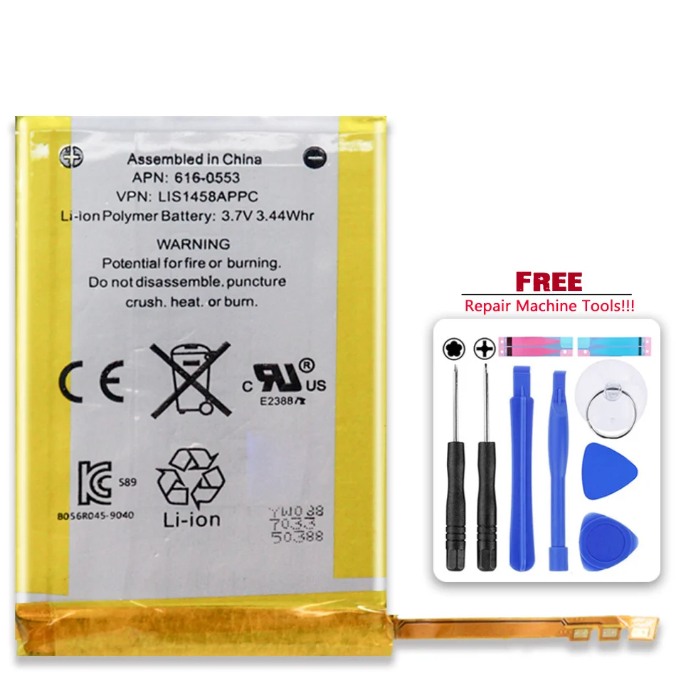 Аккумулятор touch4 930 мАч для iPod Touch 4-го поколения 4 4g 616-0553 / LIS1458APPC