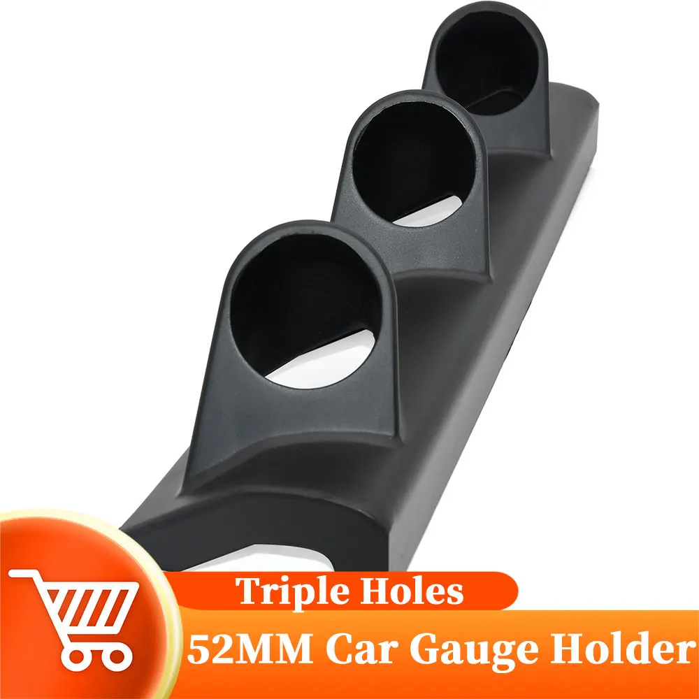 

Универсальный держатель с тройными отверстиями, держатель для левого руля, 52 мм, черный карбоновый цвет, кронштейн