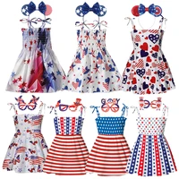 toddler girls independence day july 4th dress outfit summer casual costume kids clothing for 1 6 years