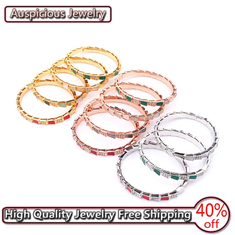 

2022 New High Quality Sterling Silver Color Fritillary Snake Bracelet Ladies Temperament Fashion Luxury Trend Jewelry Gift