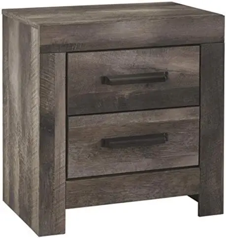 

Nightstand, Dark Weathered Gray Tea table Small end table Table top Small coffee table Mesas End table for bedroom