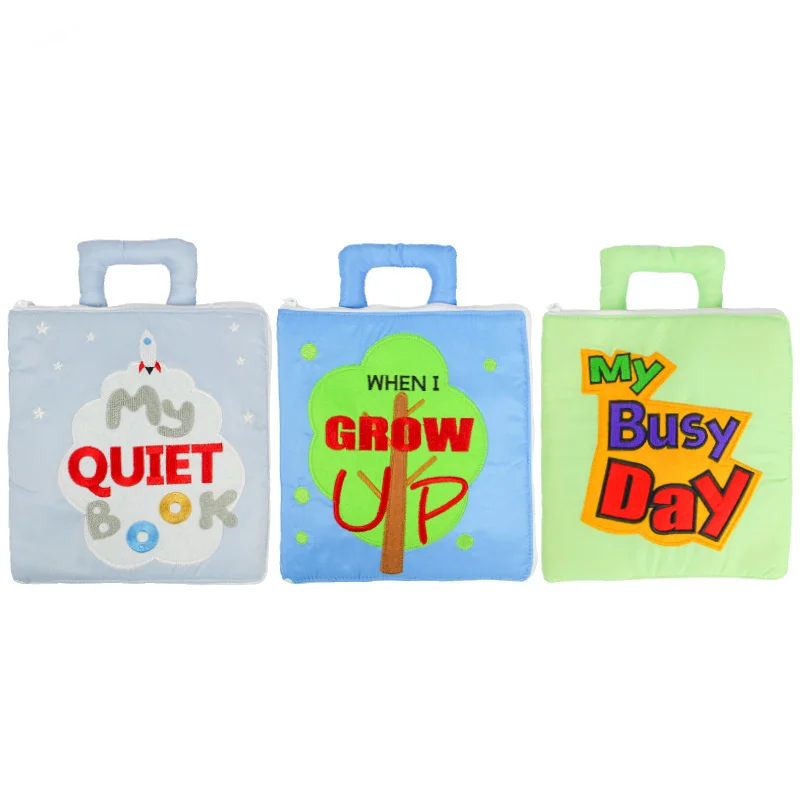 

Three-dimensional Cloth Book Parent-child Interactive Puzzle Cloth Book Can Not Tear Baby Hands-on Function Cloth Book