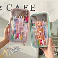 student pencil case cute creative transparent simple student pencil case stationery case storage bag