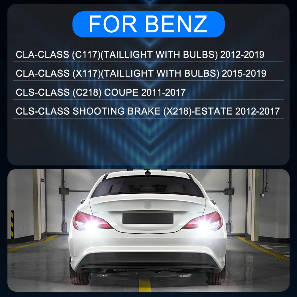 Фото Светодиодный фонарь заднего хода для Mercedes-Benz CLA C117 X117 CLS C218 X218, светодиодная резервная лампа заднего хода 2011-2019 2018 2017 2016 2015 №2