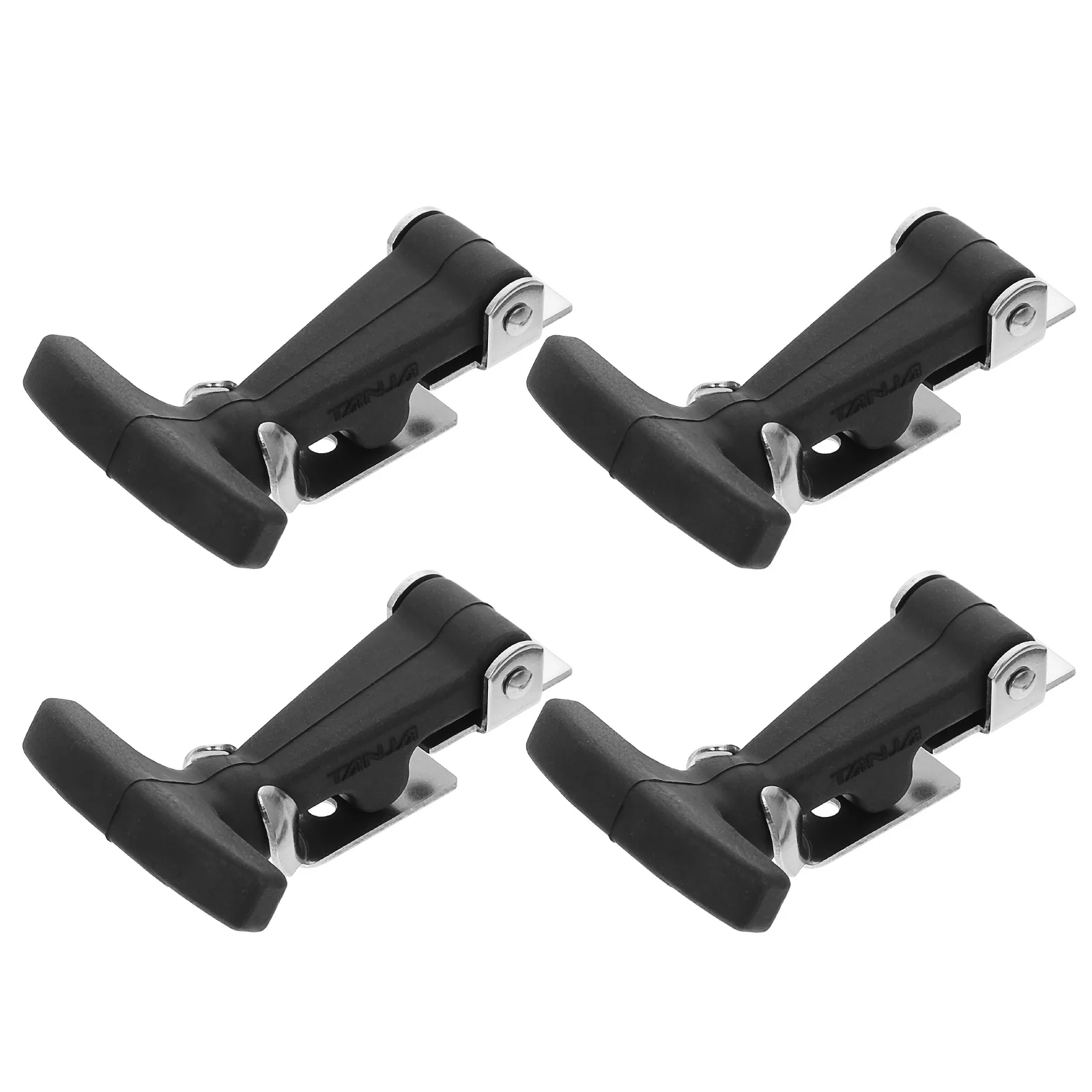 

4 Pcs T-Lock Buckle Hasps Vehicle Engine T-Handle Car Hood Latches Stainless Steel Draw