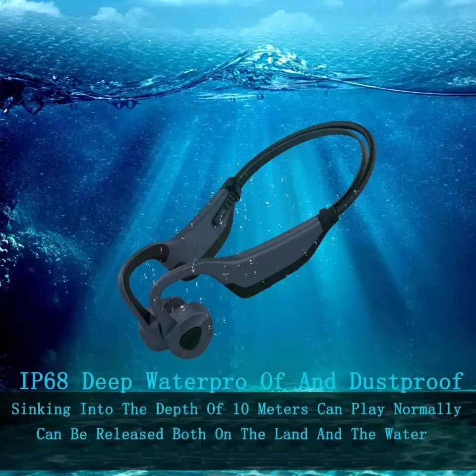 

New Swim Bone Conduction Headphones Bluetooth Wireless Earphone 16GB MP3 Music Player Waterproof Earbuds Fitness Sport Headset