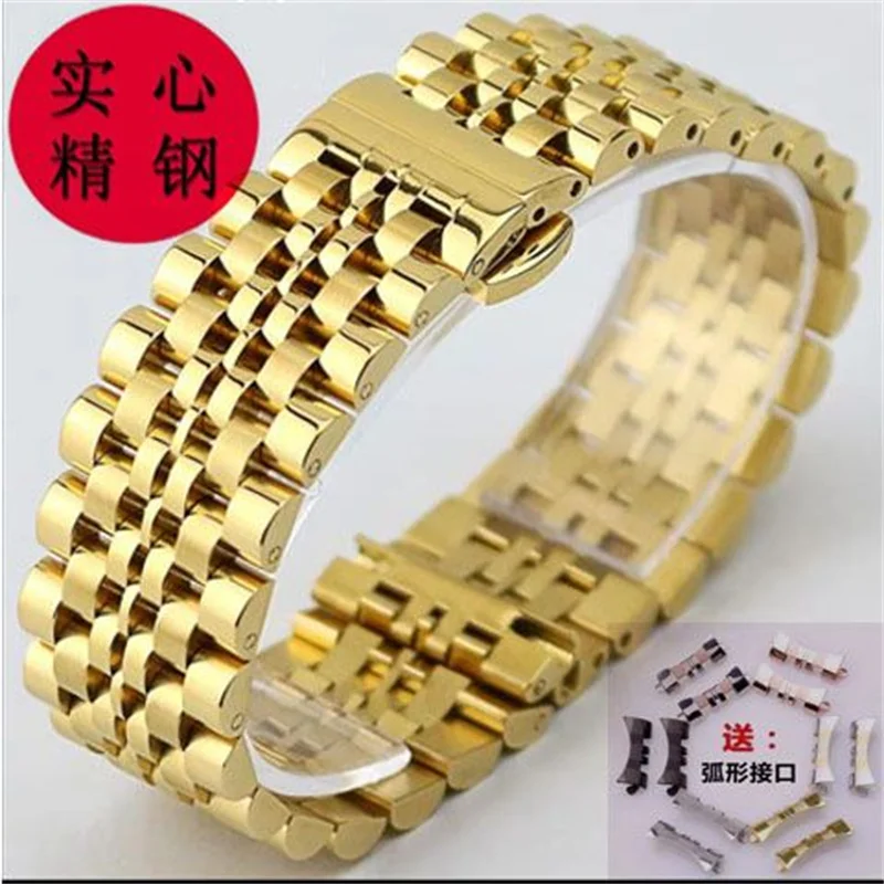 

Ремешок из нержавеющей стали 316L для часов, браслет с автоматической пряжкой цвета розового золота, серебристого черного цвета, 12/14/16/18/19/20/21/22 мм