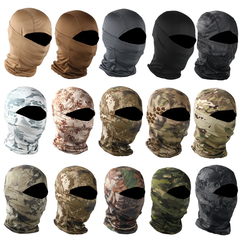 

Camouflage Balaclava Full Face Scarf Ski Cycling Full Face Cover Winter Neck Head Warmer Tactical Airsoft Cap Helmet Liner